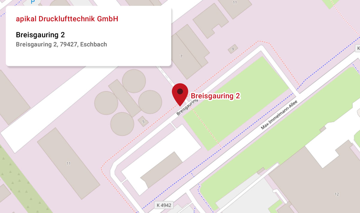 apikal Drucklufttechnik GmbH, Zweigniederlassung Sachsen Map Image